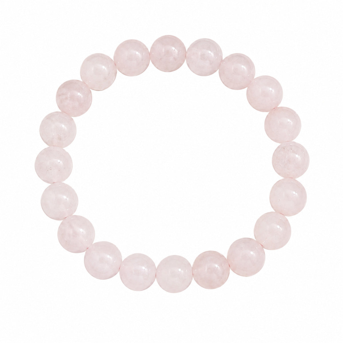 Rose Quartz Stone Bracelet Positive Energy & Love Crystal Bracelet BB1001