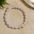 Rose Quartz Stone Bracelet Positive Energy & Love Crystal Bracelet BB1001