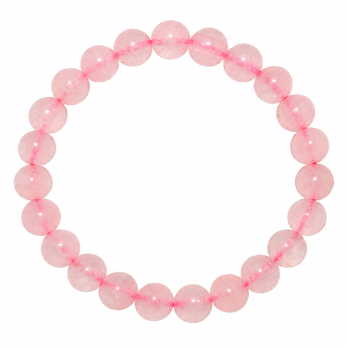 Natural Rose Quartz Bracelet for Love, Compassion & Positive Energy BB1001