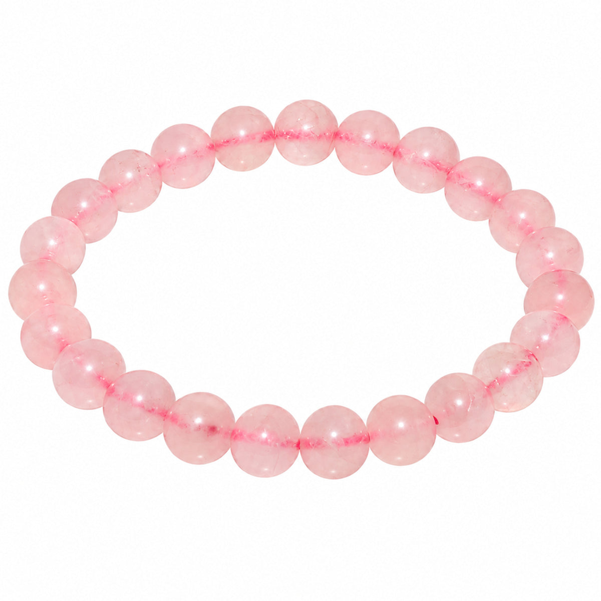 Natural Rose Quartz Bracelet for Love, Compassion & Positive Energy BB1001
