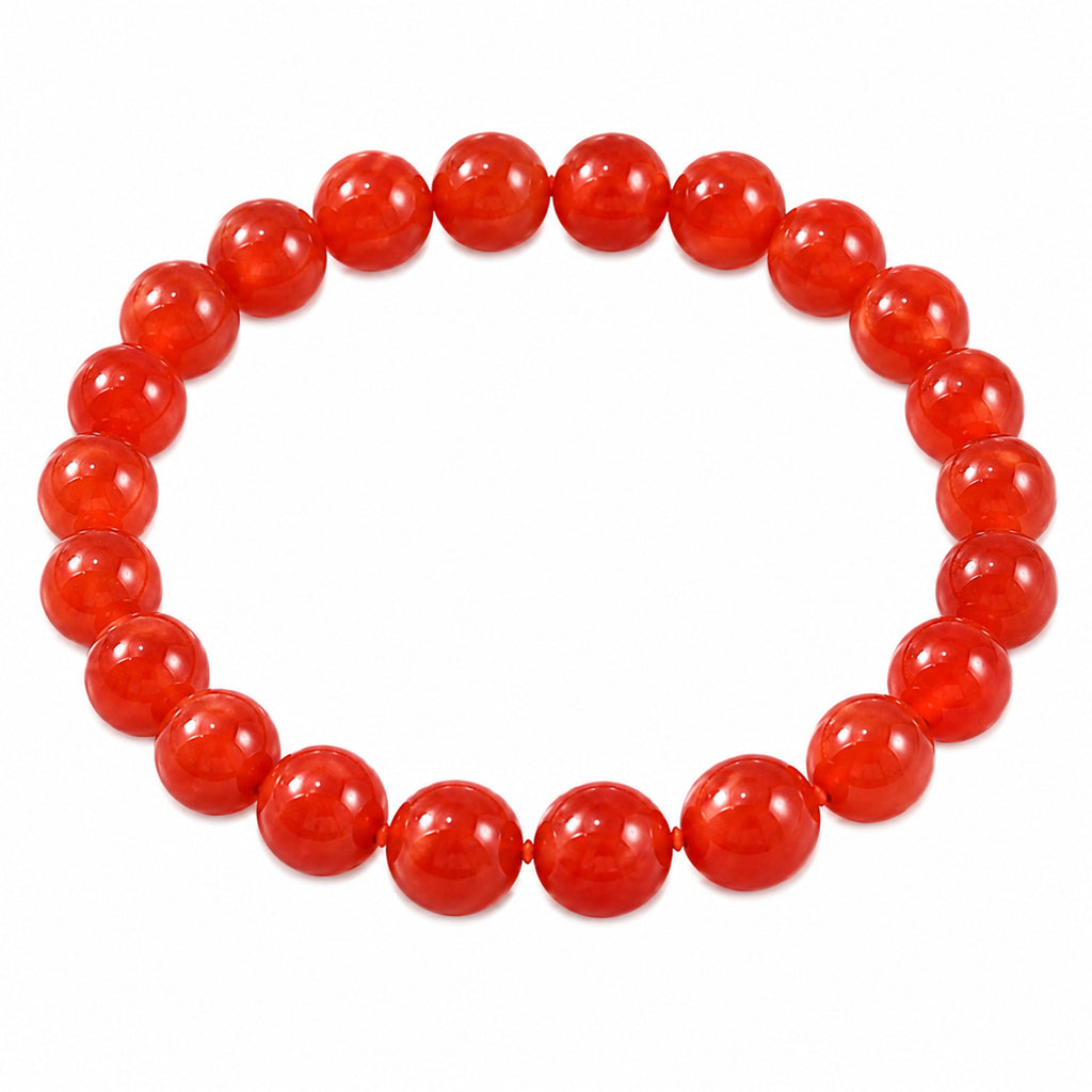 Natural Carnelian Beaded Bracelet for Men & Women 8mm Carnelian Crystal Stone Bracelet BB1002