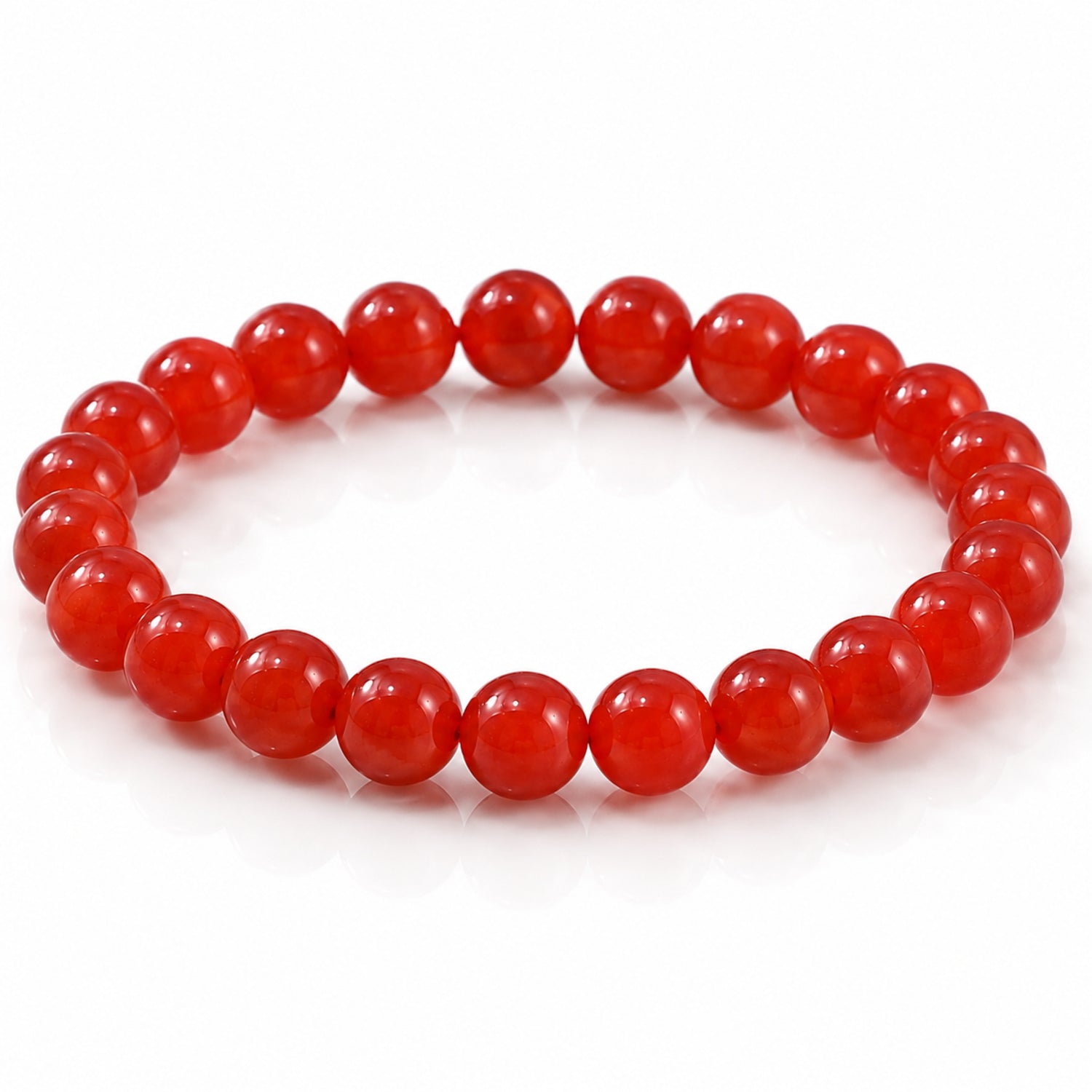 Natural Carnelian Beaded Bracelet for Men & Women 8mm Carnelian Crystal Stone Bracelet BB1002