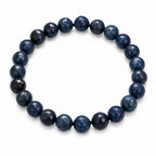Natural Blue Obsidian Beads Stylish Crystal Bracelet for Men & Women BB1004