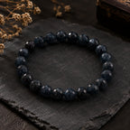 Natural Blue Obsidian Beads Stylish Crystal Bracelet for Men & Women BB1004
