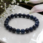 Natural Blue Obsidian Beads Stylish Crystal Bracelet for Men & Women BB1004
