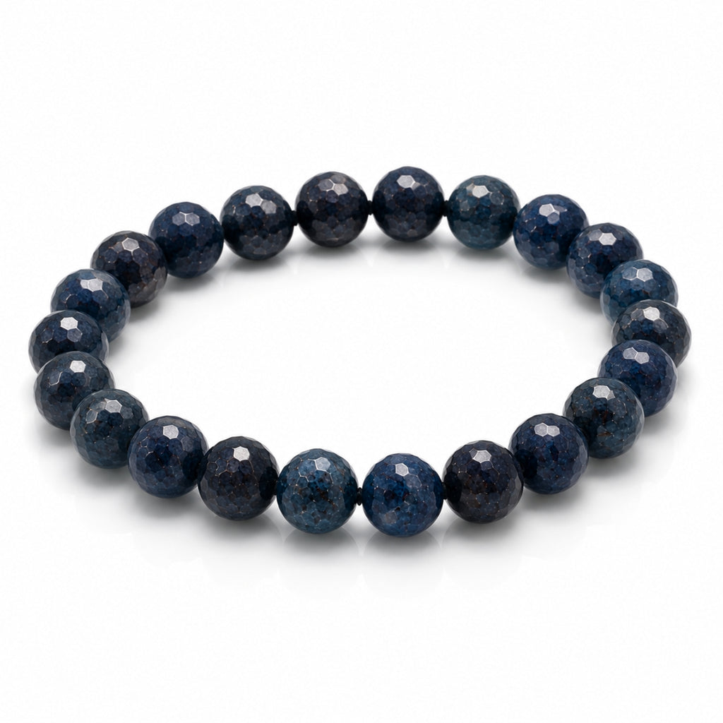 Natural Blue Obsidian Beads Stylish Crystal Bracelet for Men & Women BB1004