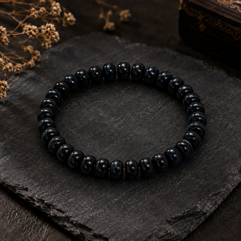 Natural Blue Kyanite Premium Gemstone Beads Bracelet for Men & Women BB1005