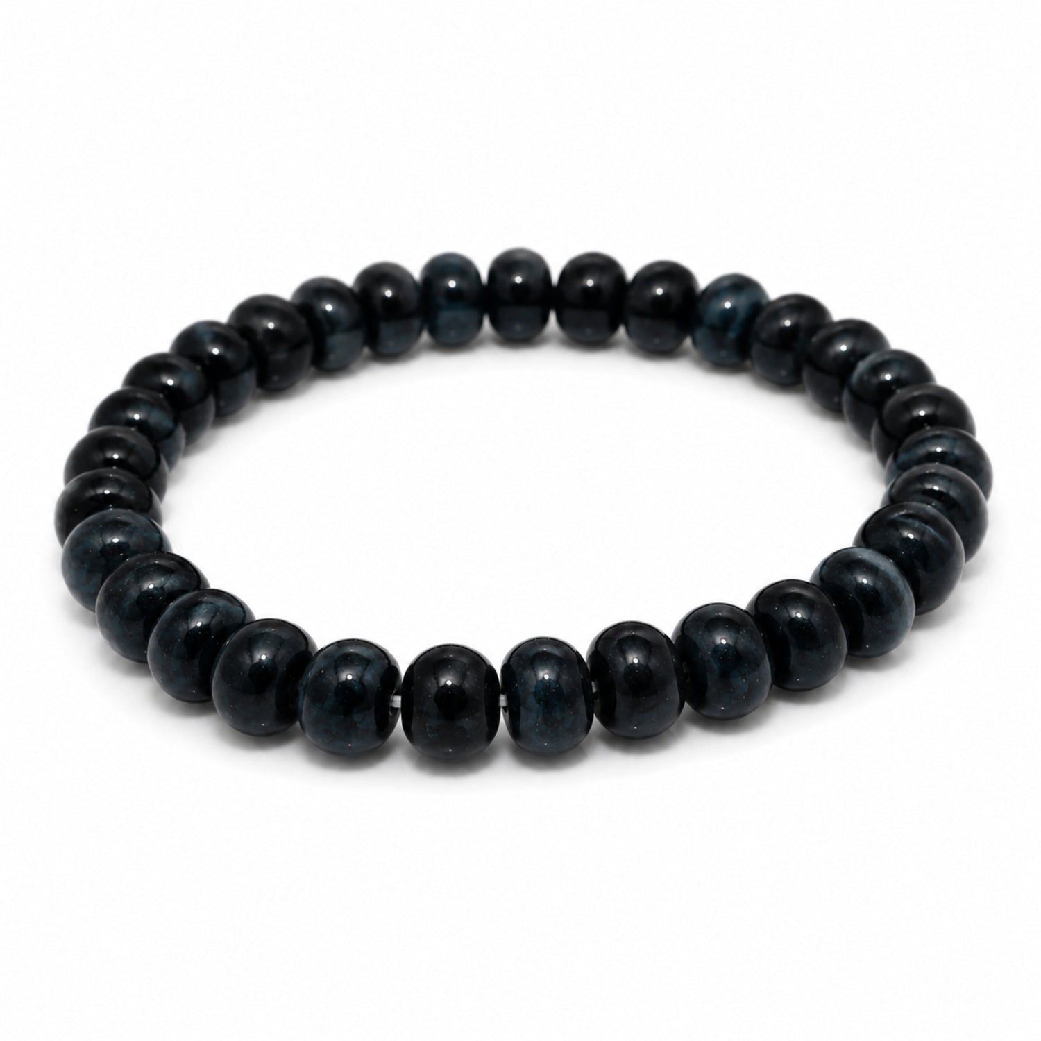 Natural Blue Kyanite Premium Gemstone Beads Bracelet for Men & Women BB1005