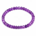 Natural Lavender Jade Purple Gemstone Beaded Crystal Bracelet BB1006
