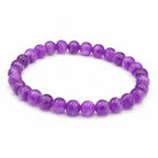 Natural Lavender Jade Purple Gemstone Beaded Crystal Bracelet BB1006