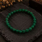 Natural Green Jade Premium Green Gemstone Beaded Bracelet for Men & Women BB1007