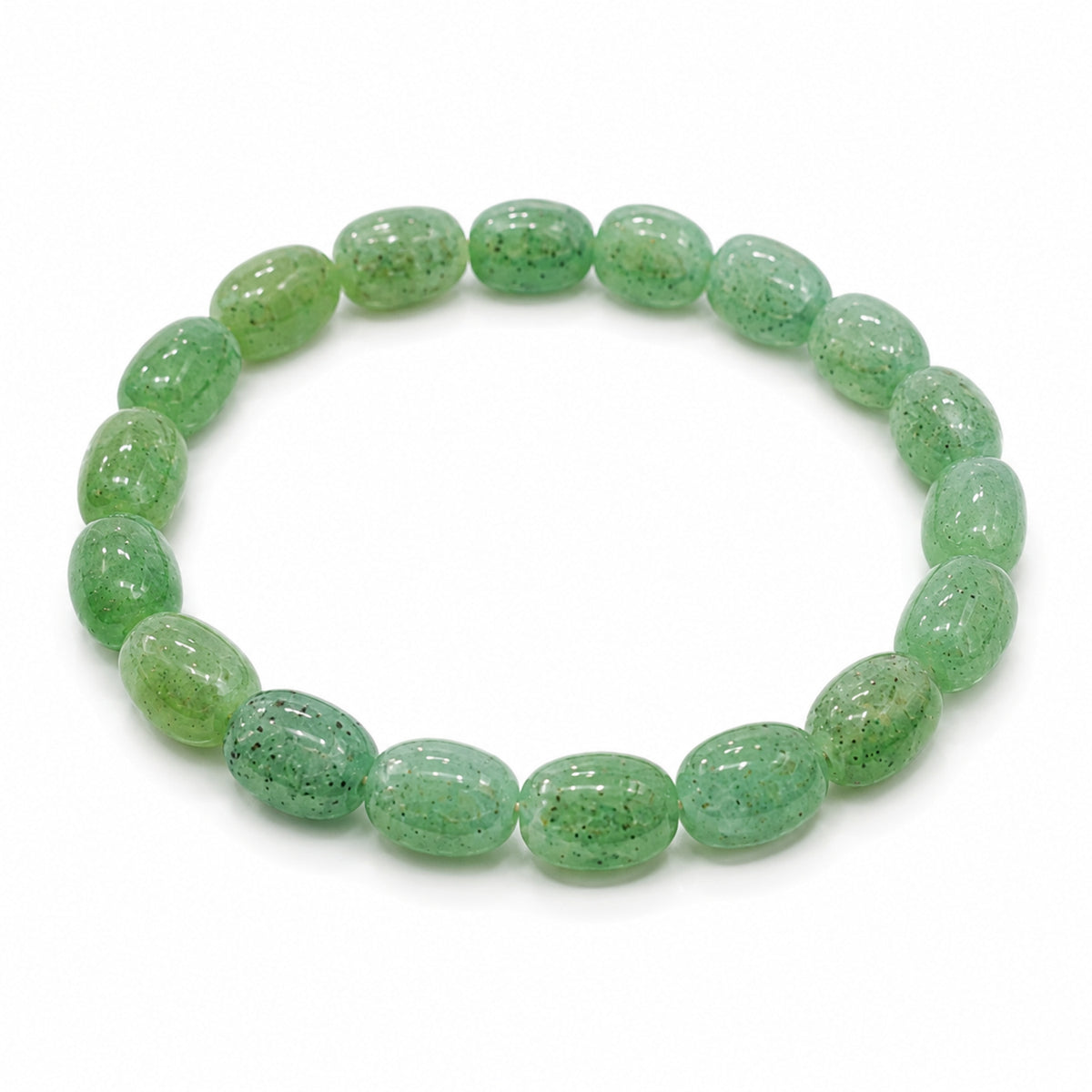 Natural Green Aventurine Gemstone Crystal Beaded Bracelet for Men & Women BB1008