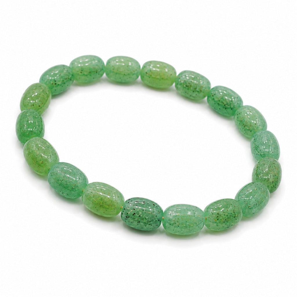 Natural Green Aventurine Gemstone Crystal Beaded Bracelet for Men & Women BB1008