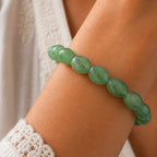 Natural Green Aventurine Gemstone Crystal Beaded Bracelet for Men & Women BB1008