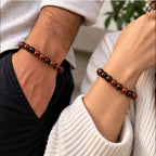 Natural Mahogany Jasper Bracelet for Grounding, Stability & Protection BB1011