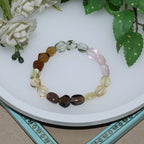 Natural Multicolor Gemstone Mixed Crystal Beaded Bracelet for Men & Women BB1015