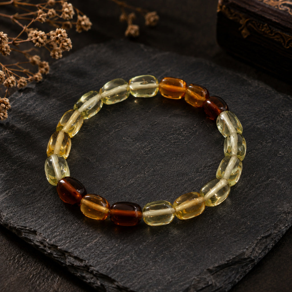 Natural Multicolor Gemstone Mixed Crystal Beaded Bracelet for Men & Women BB1016