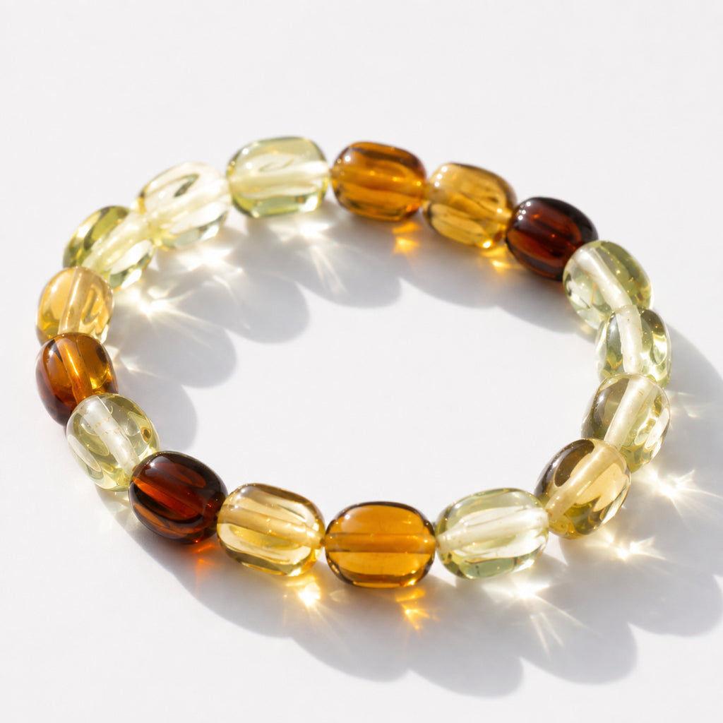 Natural Multicolor Gemstone Mixed Crystal Beaded Bracelet for Men & Women BB1016