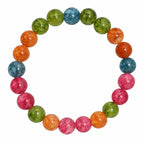 Green, Blue, Orange & Pink Crystal Beaded Bracelet for Love, Calmness, Motivation & Positive Energy BB1030