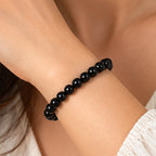 Natural Black Obsidian Bracelet for Protection, Grounding, Clarity & Balance BB1034