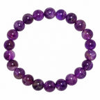 Natural Purple Amethyst Bracelet for Calmness, Intuition, Clarity & Balance BB1035
