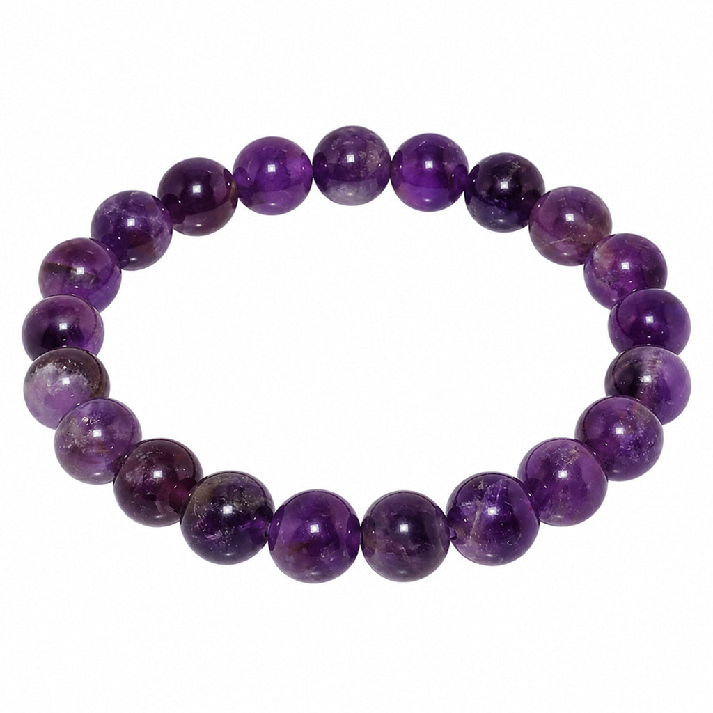 Natural Purple Amethyst Bracelet for Calmness, Intuition, Clarity & Balance BB1035