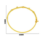 Elegant 18K Gold Plated Designer Bangle Bracelet for Women & Girls BIB1003