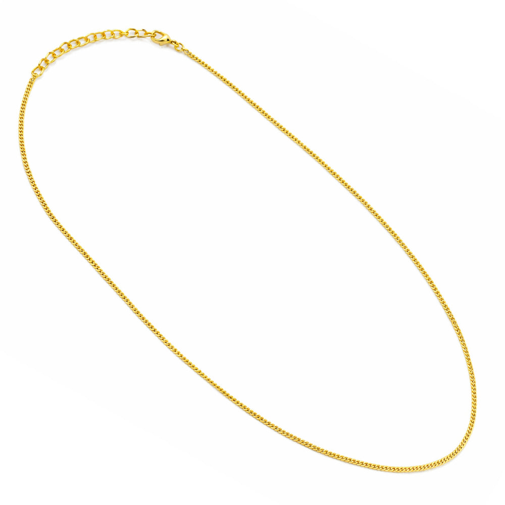 Premium 18K Gold Plated Lightweight Chain Necklace for Everyday Wear BIC1001