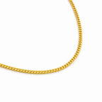 Premium 18K Gold Plated Lightweight Chain Necklace for Everyday Wear BIC1001