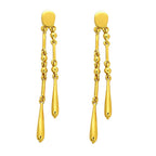 18K Gold Plated Geometric Tassel Long Dangle Drop Earrings for Women BIE1005