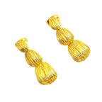 Premium 18K Gold Plated Designer Drop Earrings for Women & Girls BIE1008