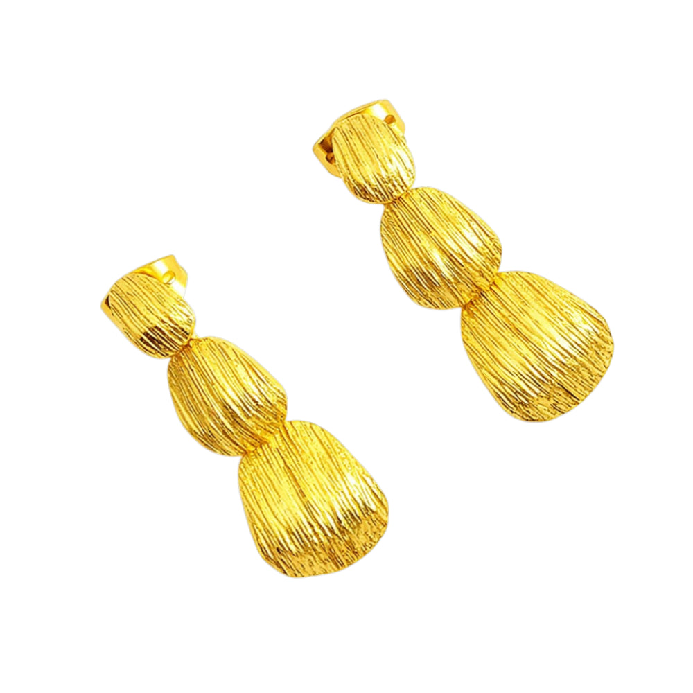Premium 18K Gold Plated Designer Drop Earrings for Women & Girls BIE1008