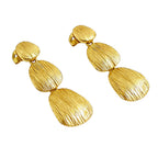 Premium 18K Gold Plated Designer Drop Earrings for Women & Girls BIE1008