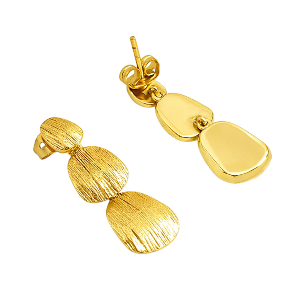 Premium 18K Gold Plated Designer Drop Earrings for Women & Girls BIE1008