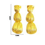 Premium 18K Gold Plated Designer Drop Earrings for Women & Girls BIE1008