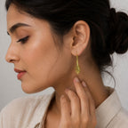 Fashionable 18K Gold Plated Teardrop Earrings for Ethnic & Western Wear BIE1010