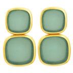 Stylish 18K Gold Plated Milky Quartz, Pearl, Green Onyx Stone Statement Earrings for Women & Girls BIE1018