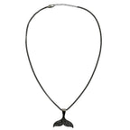 Trendy Black Mermaid Tail Pendant Necklace for Women & Girls BIN1020_A
