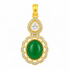 18K Gold Plated Colorful Gemstone Pendant Necklace for Women BIP1001