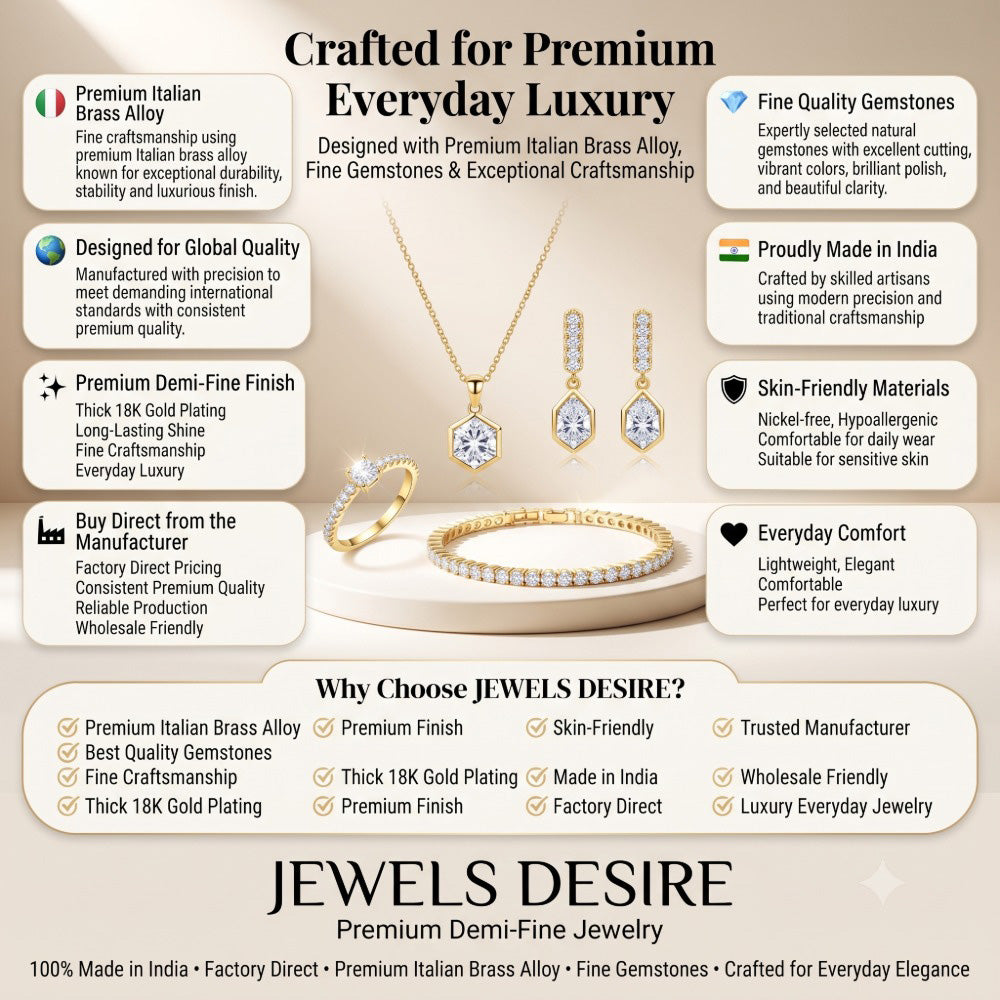 Premium 18K Gold Plated Green Bead Chain Earrings for Ethnic & Western Wear BIE1022