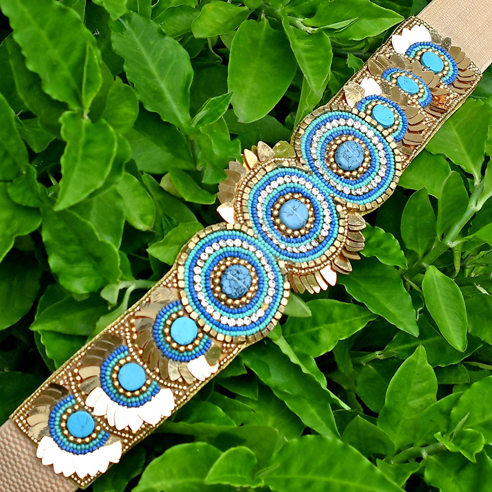 Ethnic Bohemian Boho Gypsy style Beaded Belt FBL1002