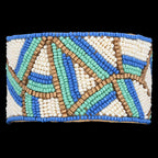Colorful Bohemian Boho Seed Bead Loom Bracelet, Ethnic Large Cuff Bracelets For Women FBR1005