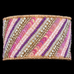 Colorful Bohemian Boho Seed Bead Loom Bracelet, Ethnic Large Cuff Bracelets For Women FBR1006