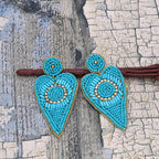 Wholesale Handmade Colorful Beaded Earrings,Hoop Dangle Earrings, Bohemia Boho Tassel Earrings FER1001