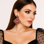 Colorful Beaded Earrings,Hoop Dangle Earrings, Bohemia Boho Tassel Earrings FER1008