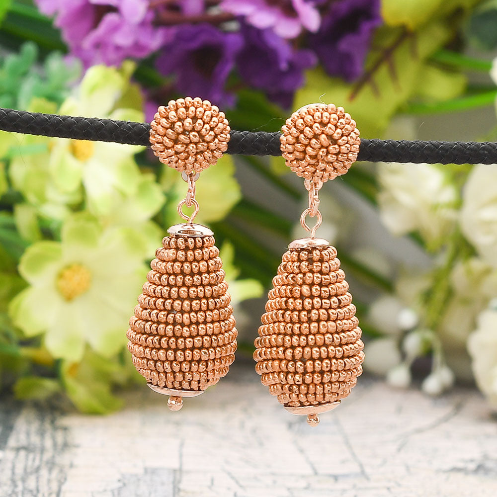 Colorful Beaded Earrings,Hoop Dangle Earrings, Bohemia Drops Earrings, Tassel Earrings FER1019
