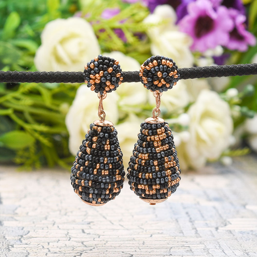 Colorful Beaded Earrings,Hoop Dangle Earrings, Bohemia Drops Earrings, Tassel Earrings FER1020