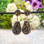 Colorful Beaded Earrings,Hoop Dangle Earrings, Bohemia Drops Earrings, Tassel Earrings FER1020
