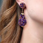 Colorful Beaded Earrings,Hoop Dangle Earrings, Bohemia Drops Earrings, Tassel Earrings FER1022