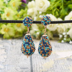 Colorful Beaded Earrings,Hoop Dangle Earrings, Bohemia Drops Earrings, Tassel Earrings FER1023
